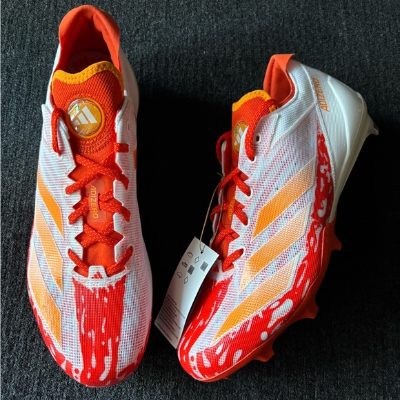 Adidas Red and White Sneakers Dynamic Performance